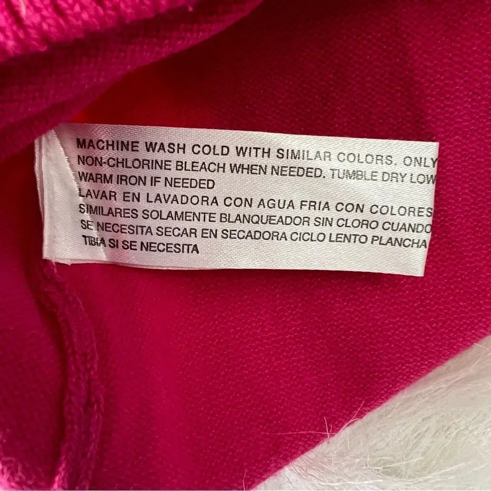 Carolyn Taylor Hot Pink Barbiecore Cardigan‎ Sweater - S